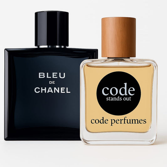 Code Perfumes: Inspired by Bleu de Chanel - Men's Woody Aromatic Fragrance