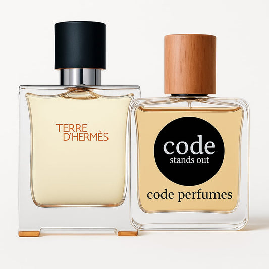 Code Perfumes: Inspired by Terre d'Hermès - Men's Citrus Woody Fragrance
